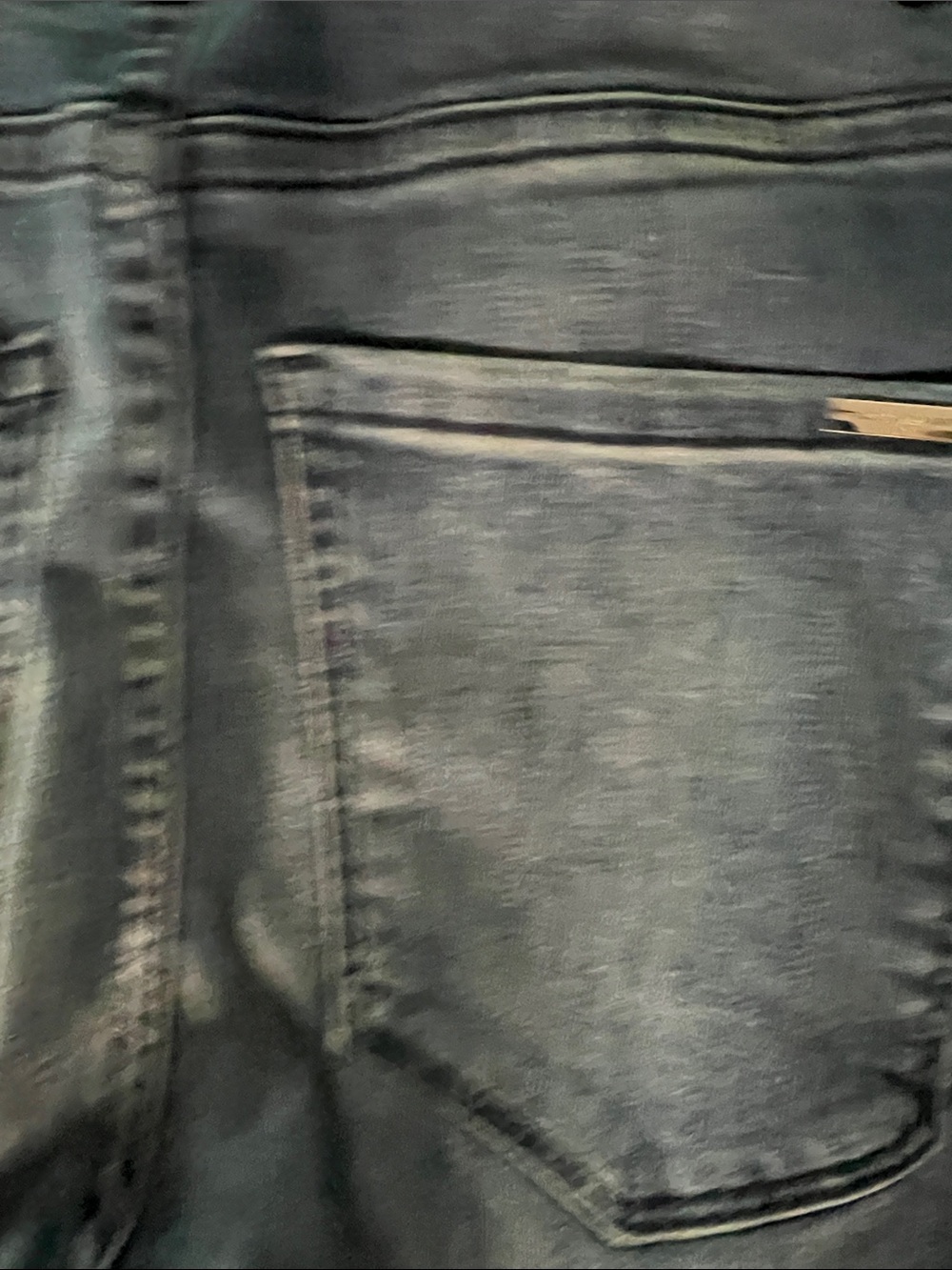 Women’s Denim Legging Jeans - Dark Wash Blue, XS - Picture 3 of 5